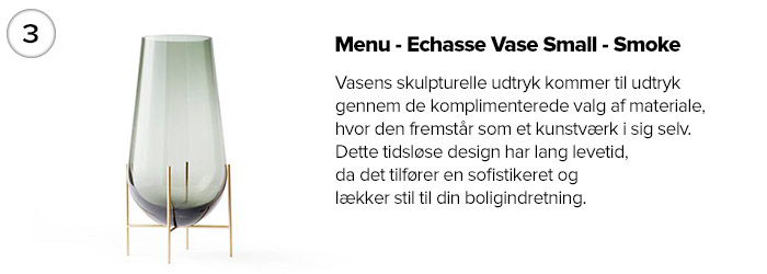 Menu - Echasse Vase Small - Smoke