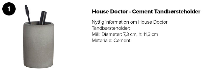 House Doctor - Cement Tandbørsteholder