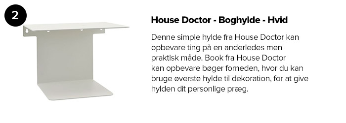 House Doctor - Boghylde - Hvid