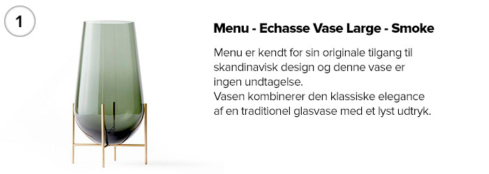 Menu - Echasse Vase Large - Smoke