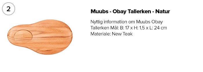 Muubs - Obay Tallerken - Natur